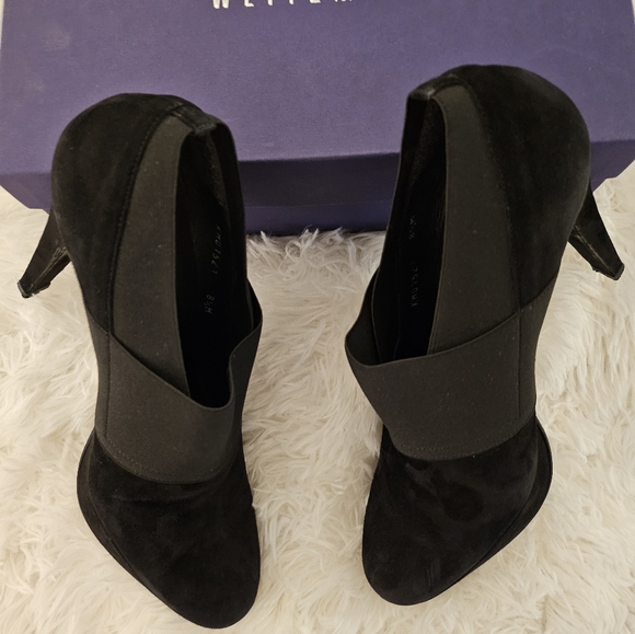 Stuart Weitzman Suede Platform Booties - Picture 5 of 7
